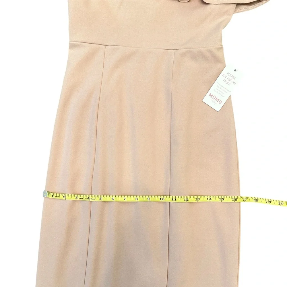 SHOW ME YOUR MUMU Florentine Maxi Dress Pink One Shoulder Women XS $188 MSRP NWT - Picture 13 of 15